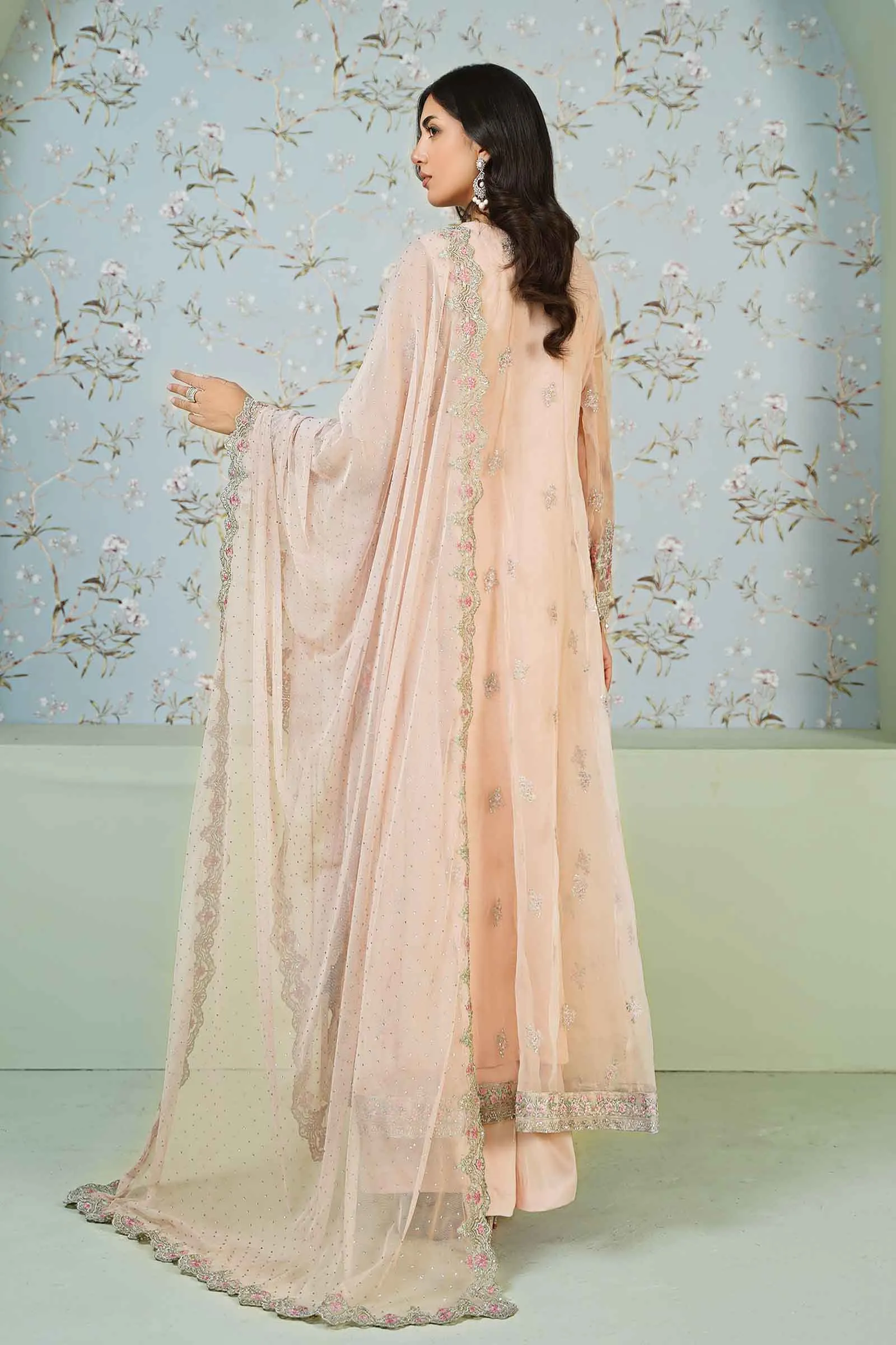 3 Piece Embroidered Organza Suit | SF-EA24-20