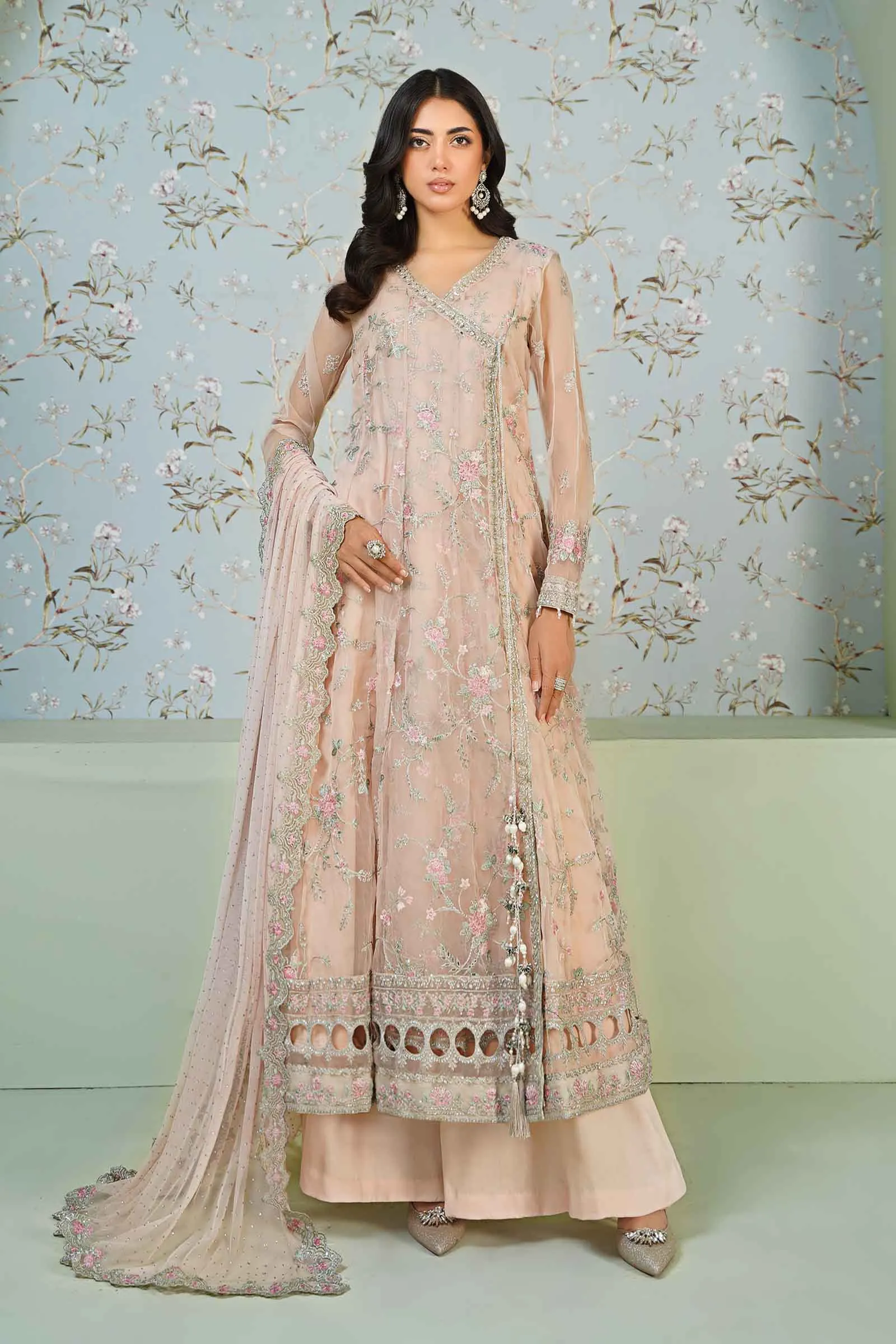 3 Piece Embroidered Organza Suit | SF-EA24-20