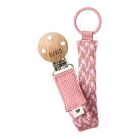 Bibs - Dummy Clip, Baby pink