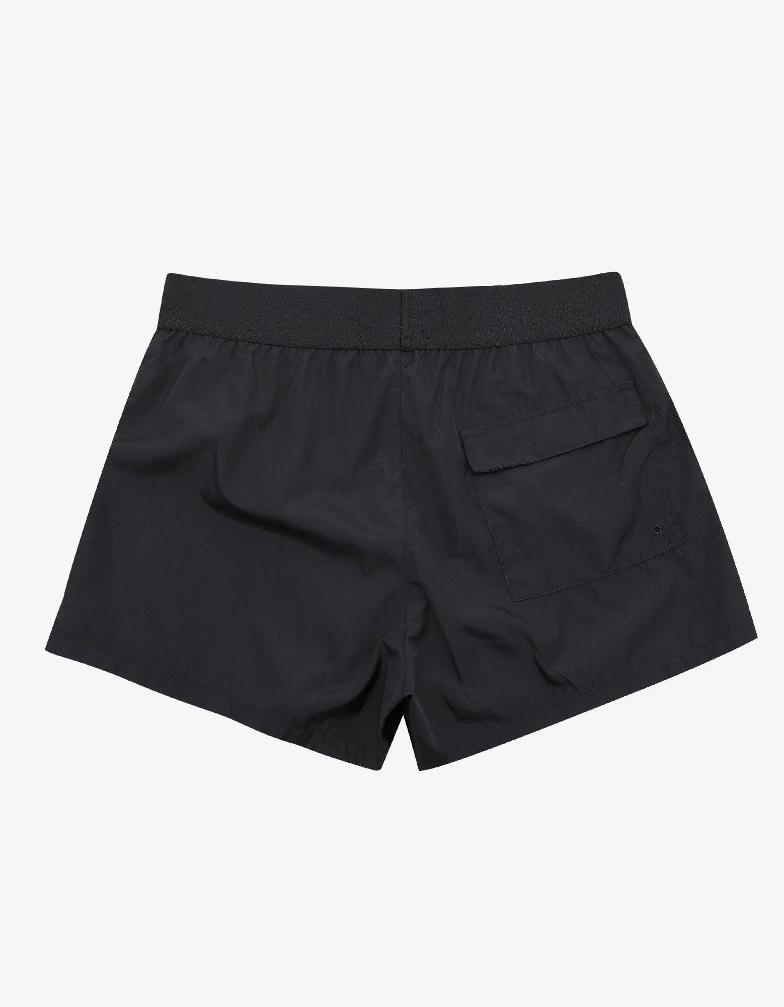 Black Logo Band Swim Shorts