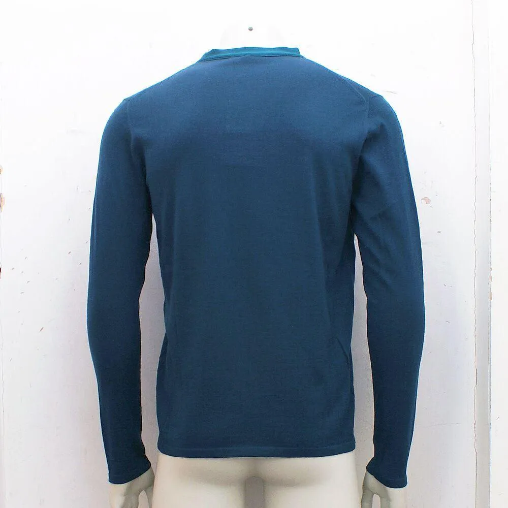 Blue V-Neck Sweater Knitwear