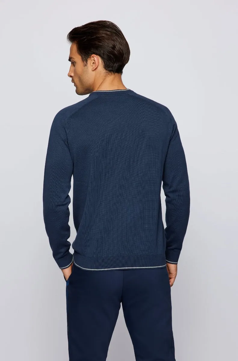 BOSS Rovan Knitwear in Navy