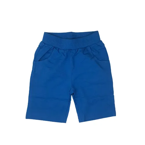 Bright Blue Cotton Shorts