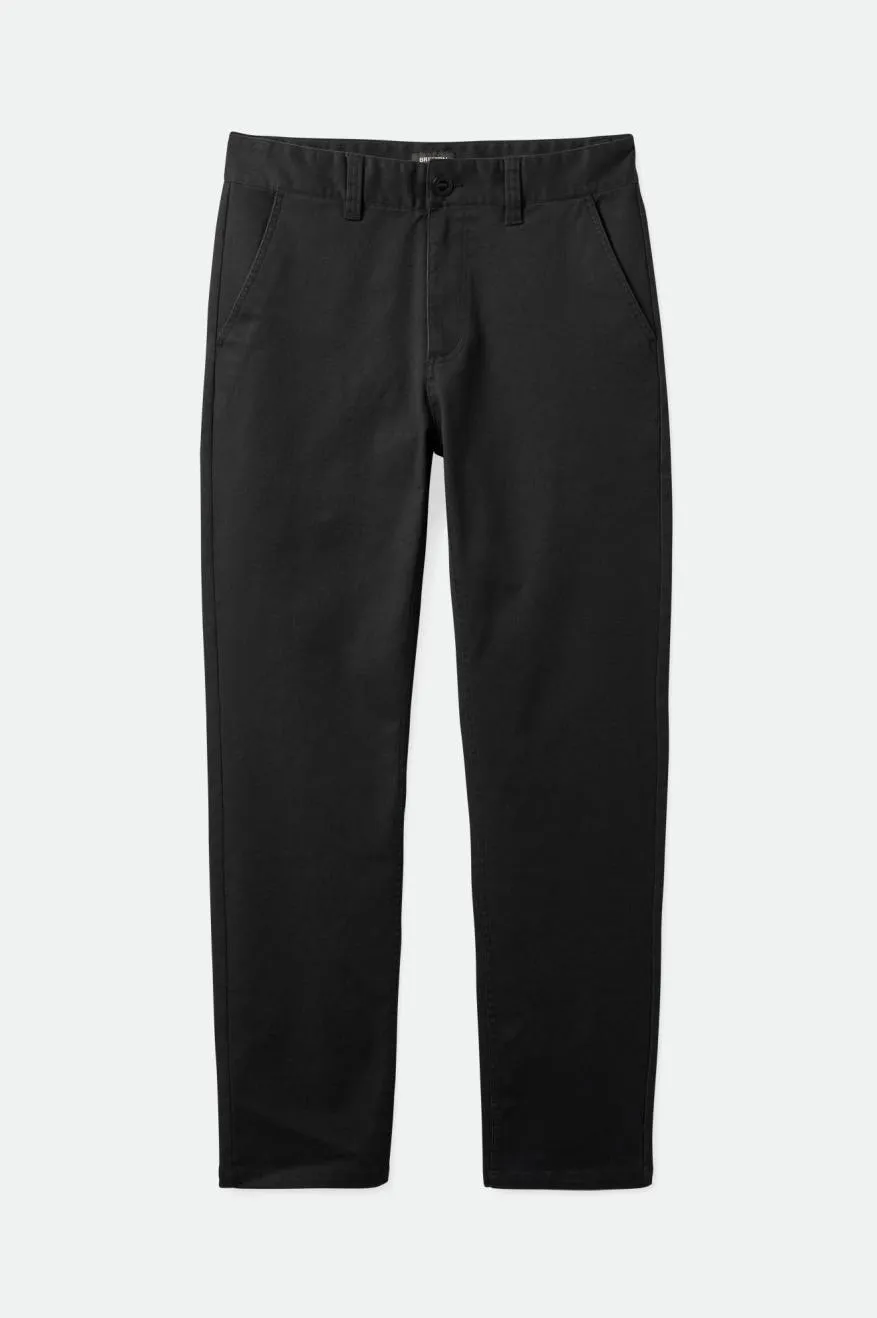 BRIXTON CHOICE CHINO SLIM FIT PANT PANT - BLACK