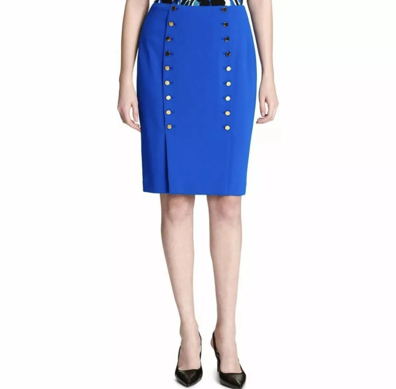 Calvin Klein Womens Embellished Pencil Skirt, Size 14W