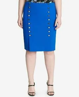 Calvin Klein Womens Embellished Pencil Skirt, Size 14W