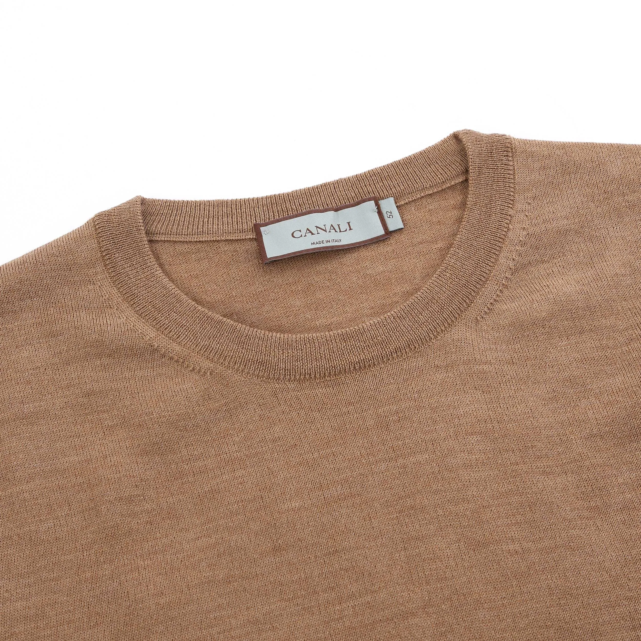 Canali Crew Neck Knitwear in Tan