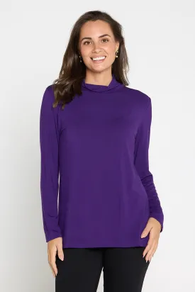 Deb Bamboo Skivvy - Eggplant