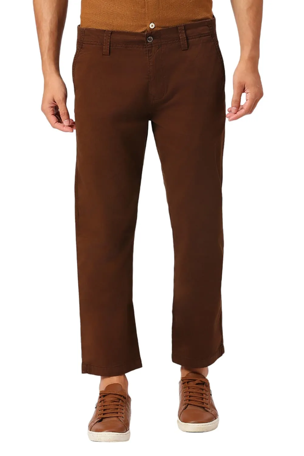 Drift Fit Corron Stretch Peach Twill Trousers