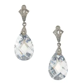 Erin Swarovski Crystal Art Deco Bridal Drop Earring