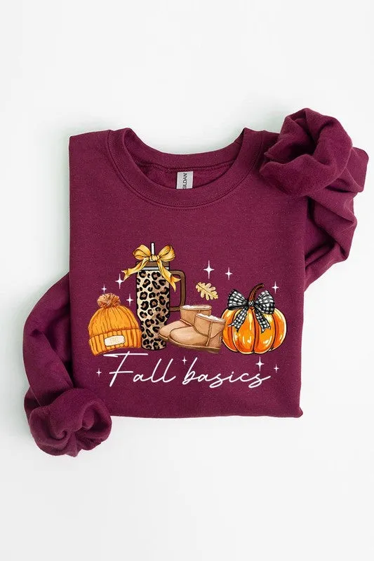 Fall Basics Graphic Fleece Sweatshirt