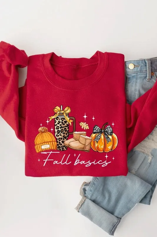 Fall Basics Graphic Fleece Sweatshirt