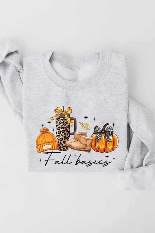 Fall Basics Graphic Fleece Sweatshirt