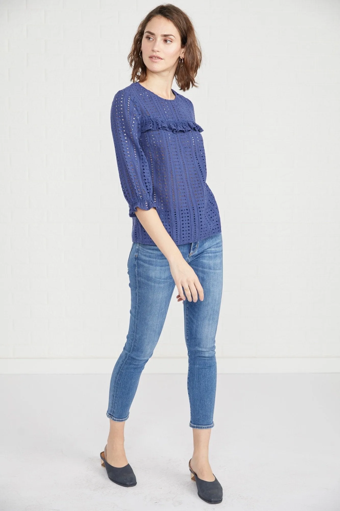 Gabrielle Eyelet Top