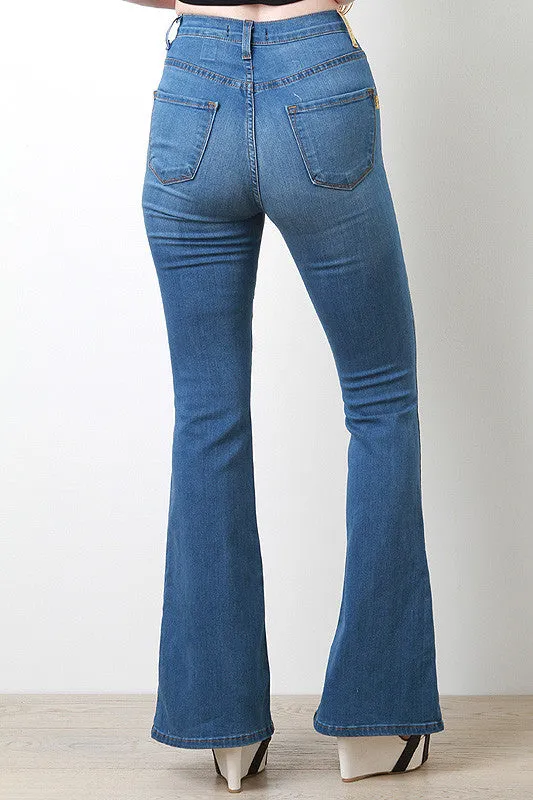 High Waisted Bell Bottoms Pants