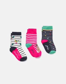 Joules Festive Brilliant Bamboo Socks Holly