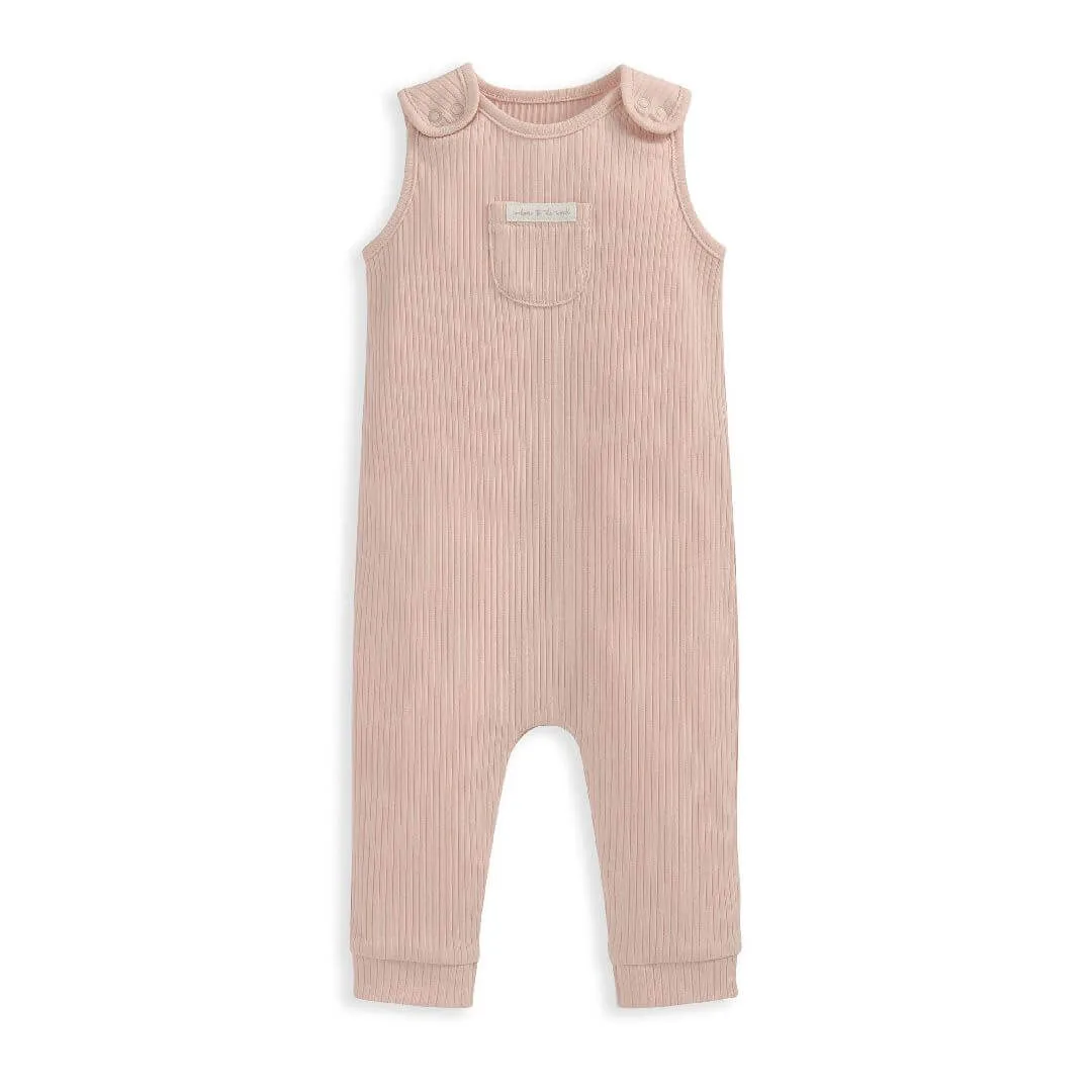 Mamas and Papas Organic Cotton Pink Romper