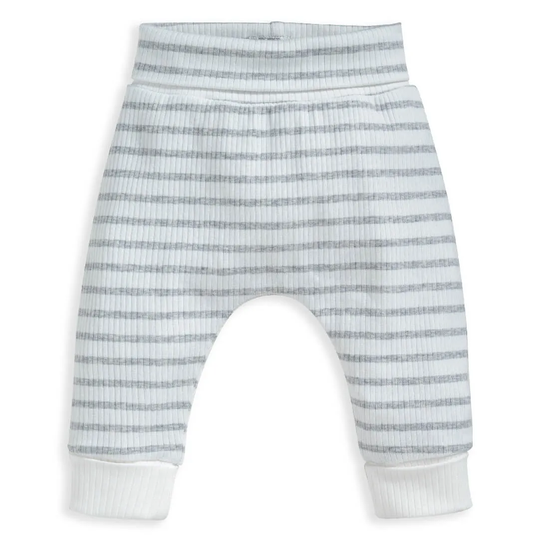 Mamas and Papas Organic Cotton Ribbed Leggings - Stripe