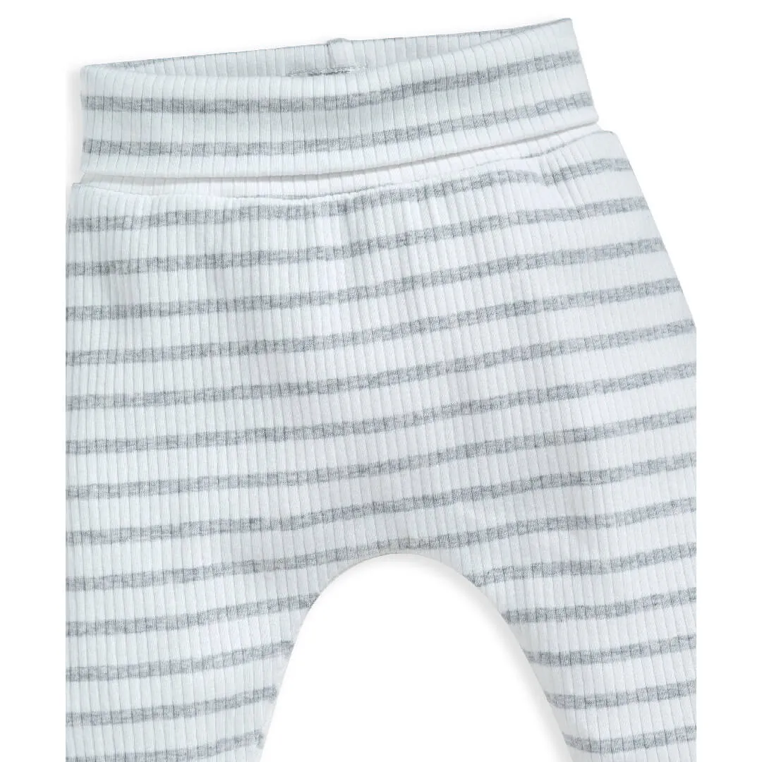 Mamas and Papas Organic Cotton Ribbed Leggings - Stripe