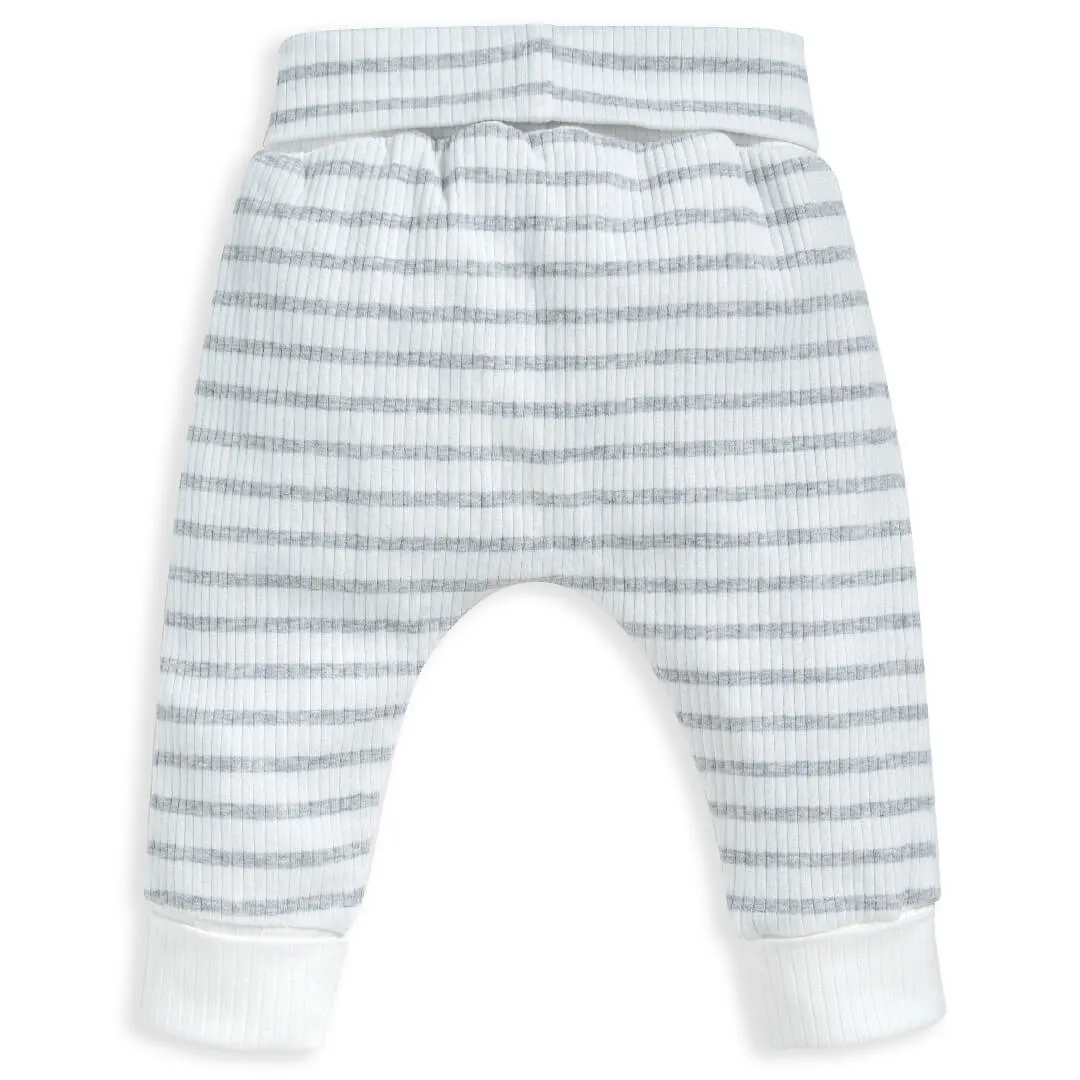 Mamas and Papas Organic Cotton Ribbed Leggings - Stripe