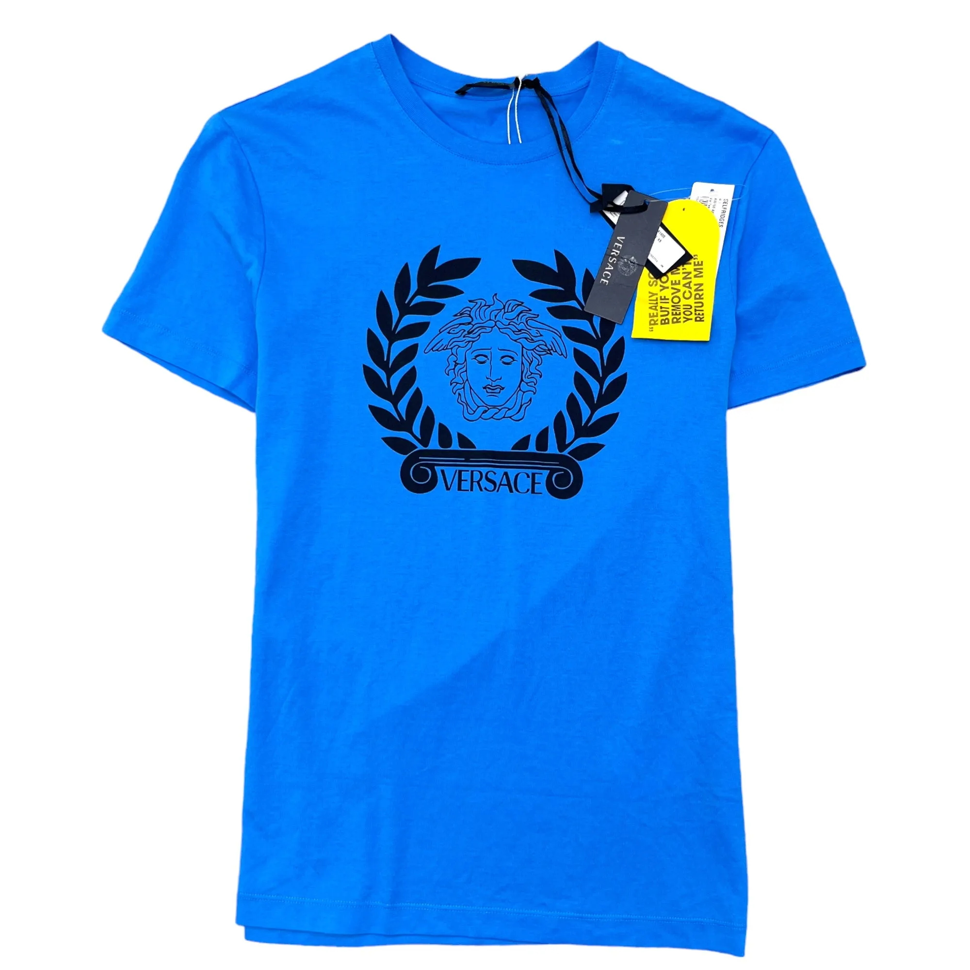 Men's Laurel Logo T-Shirt Blue Size XS