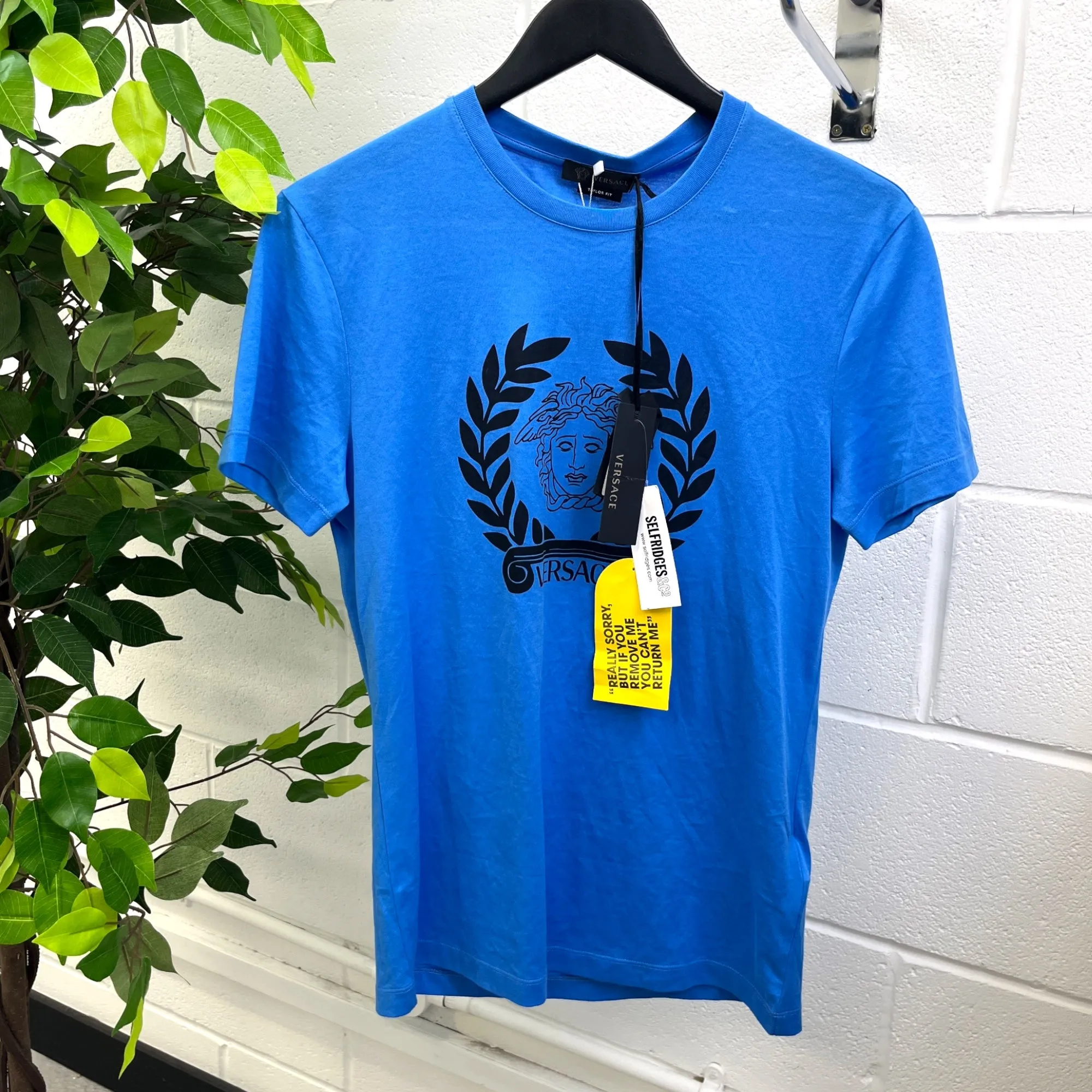 Men's Laurel Logo T-Shirt Blue Size XS