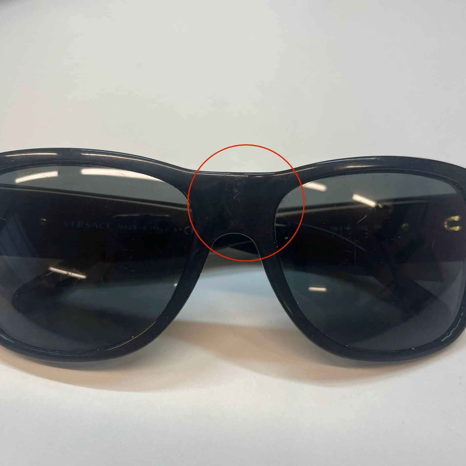 Men's Medusa Logo Sunglasses Black