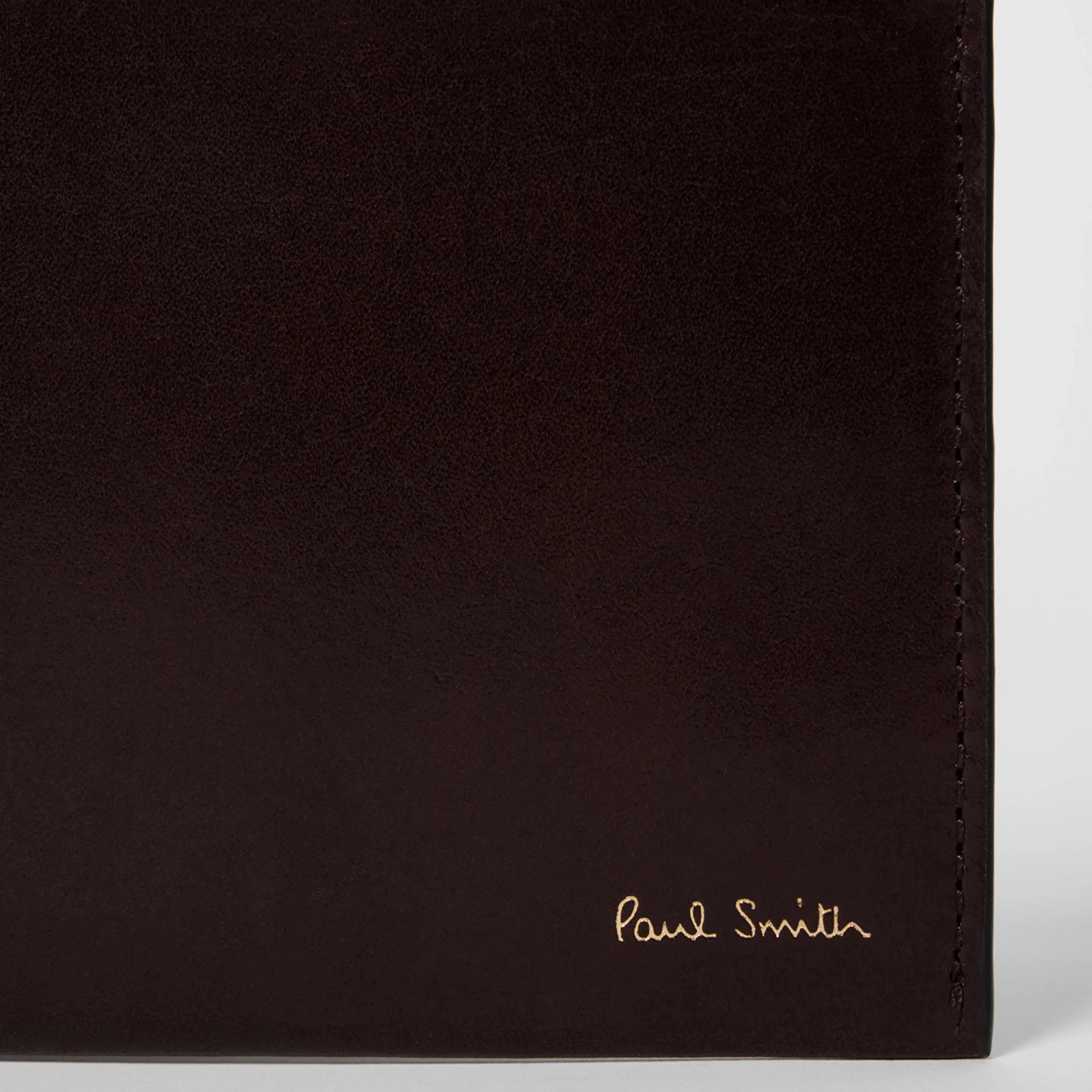 Paul Smith - Men's Compact Billfold Leather Wallet in Dark Brown