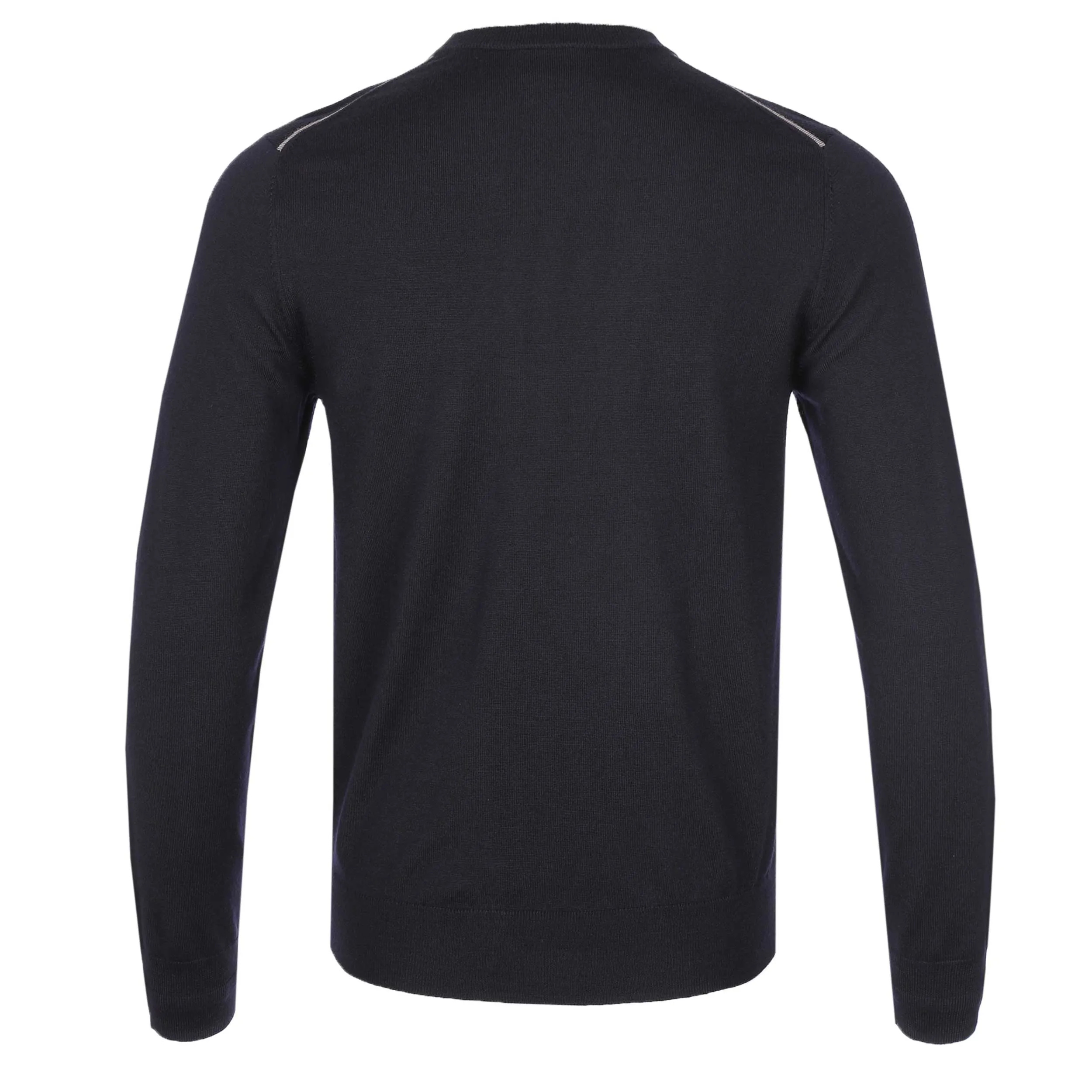 Paul Smith Trim Crew Neck Knitwear in Navy