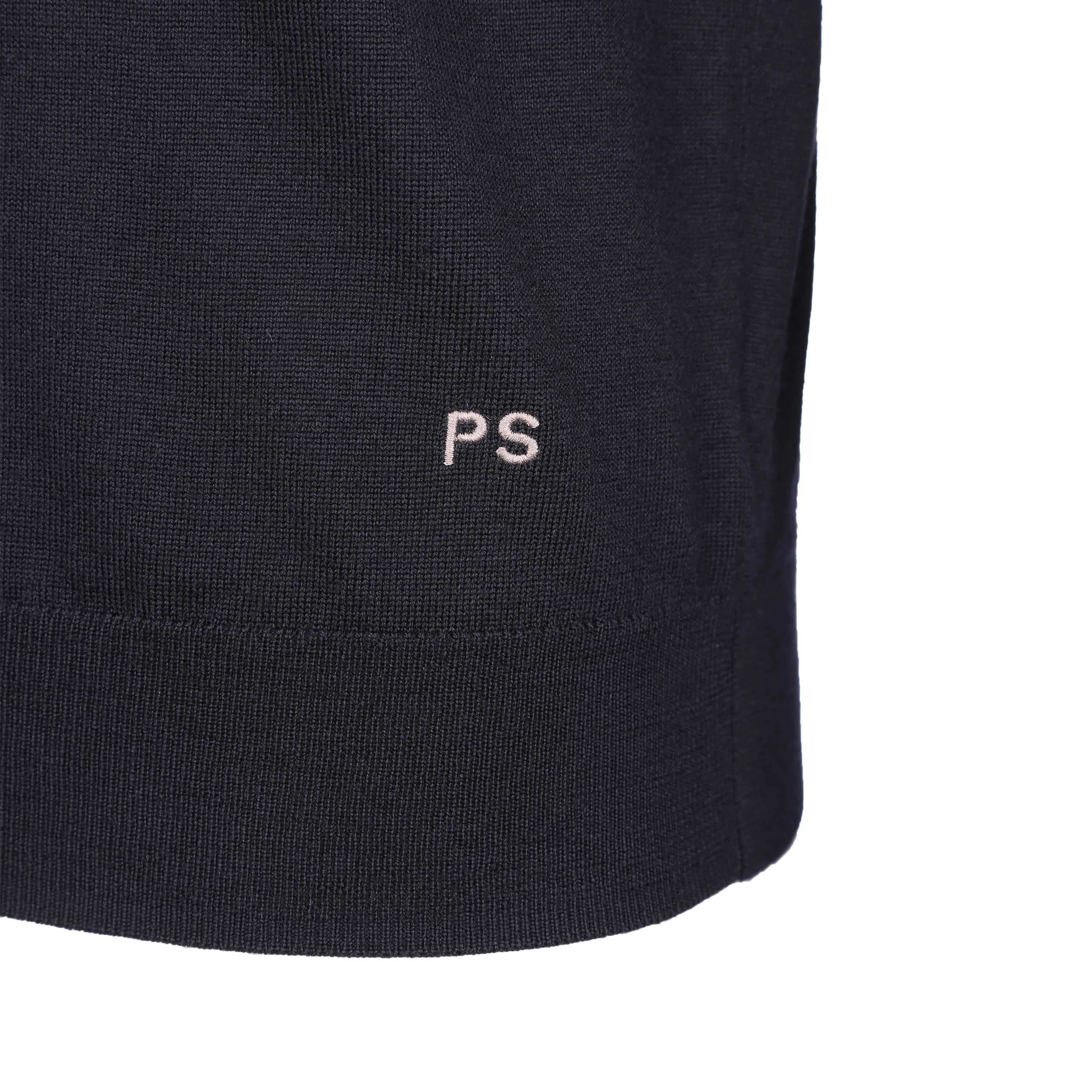 Paul Smith Trim Crew Neck Knitwear in Navy