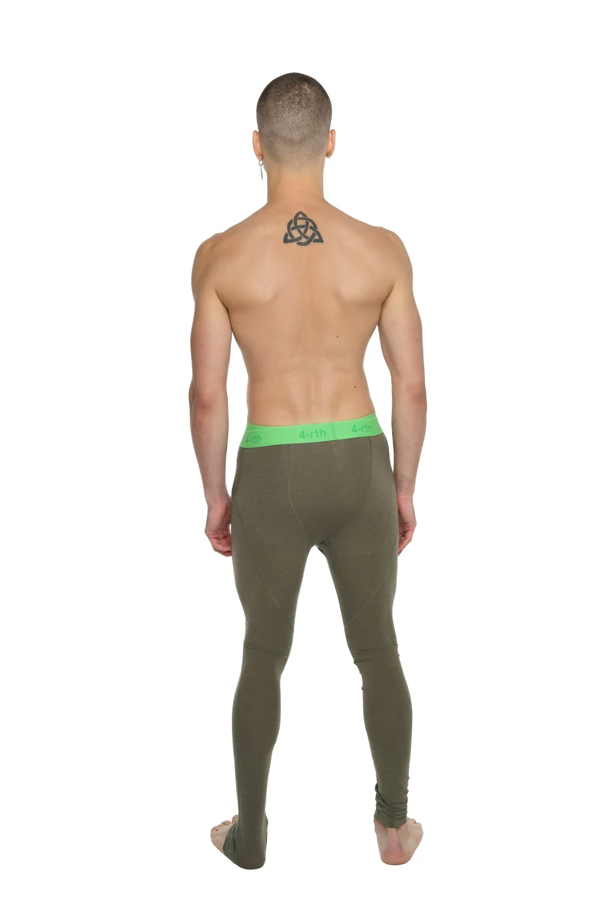 Performance Yoga Leggings - Long (Olive Green)