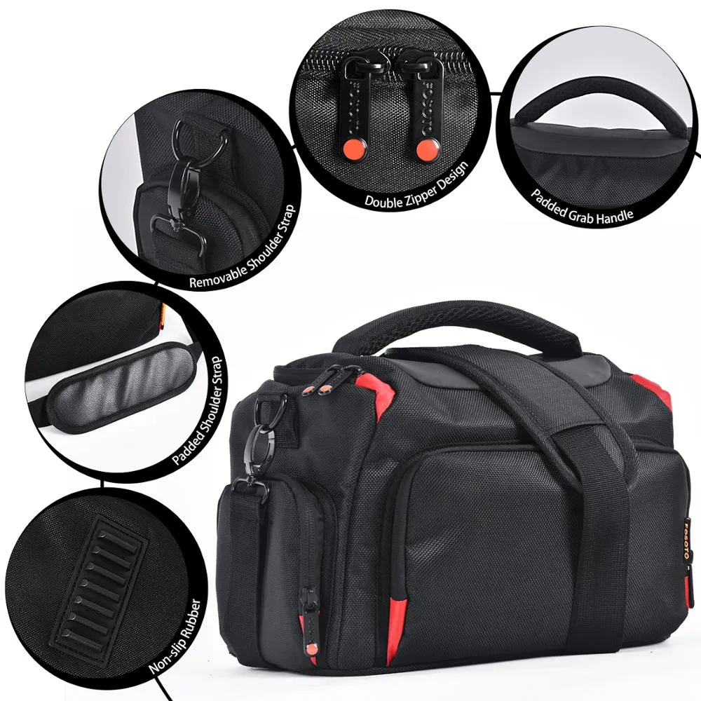 Professional DSLR Camera Bag Waterproof Digital Camera Shoulder Bag Video Camera Case For Sony Lens Canon Nikon Pouch