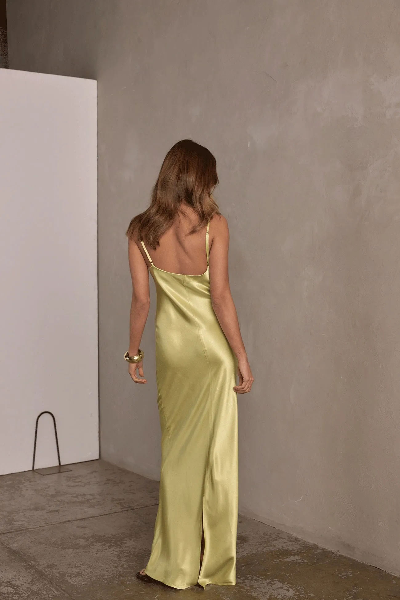 Raef The Label Carla Slip Dress - Pistachio