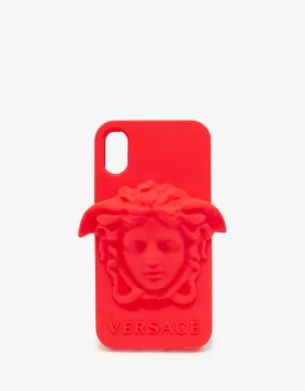 Red Medusa Silicone iPhone X Phone Case