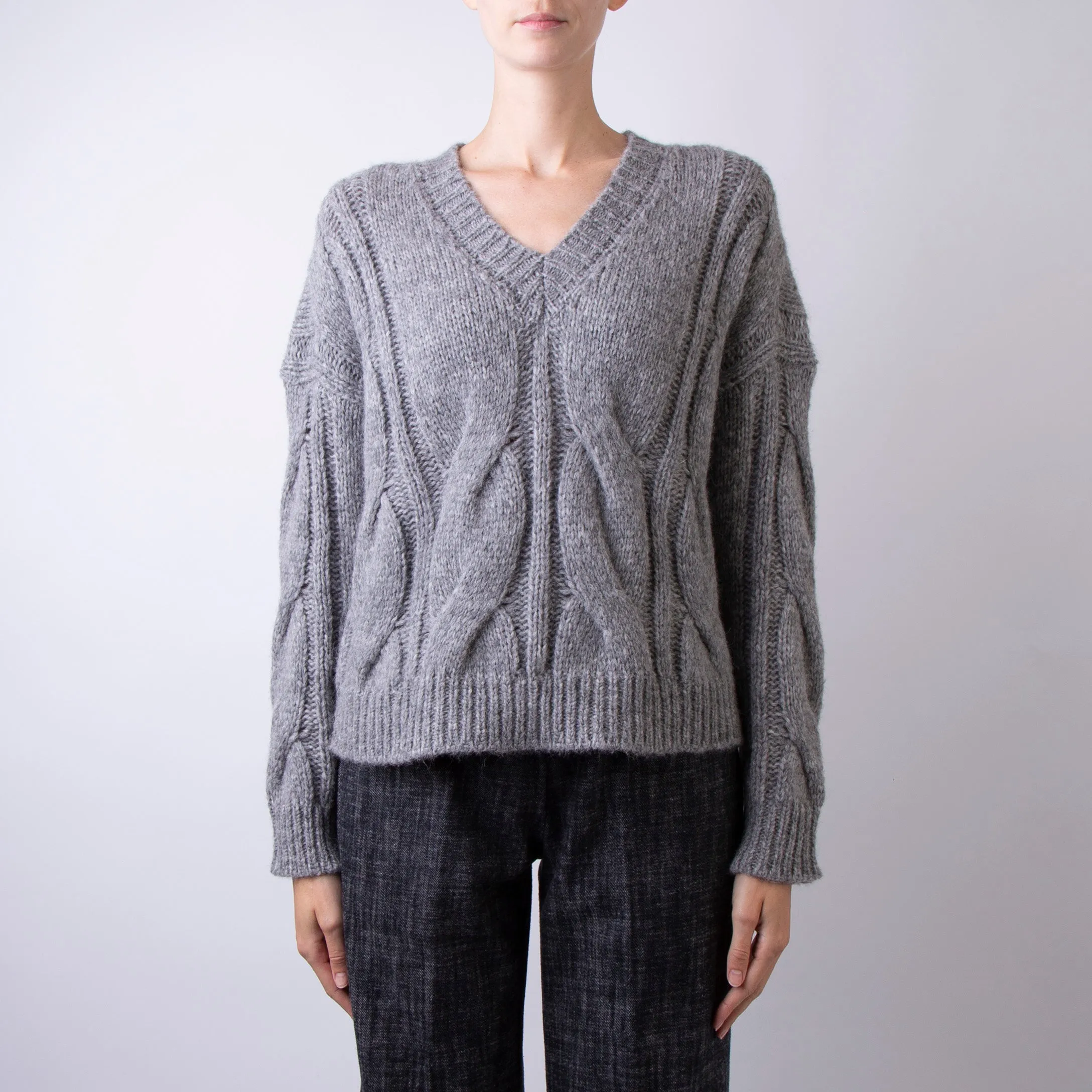 ROBERTO COLLINA SWEATER A47302 18 GREY