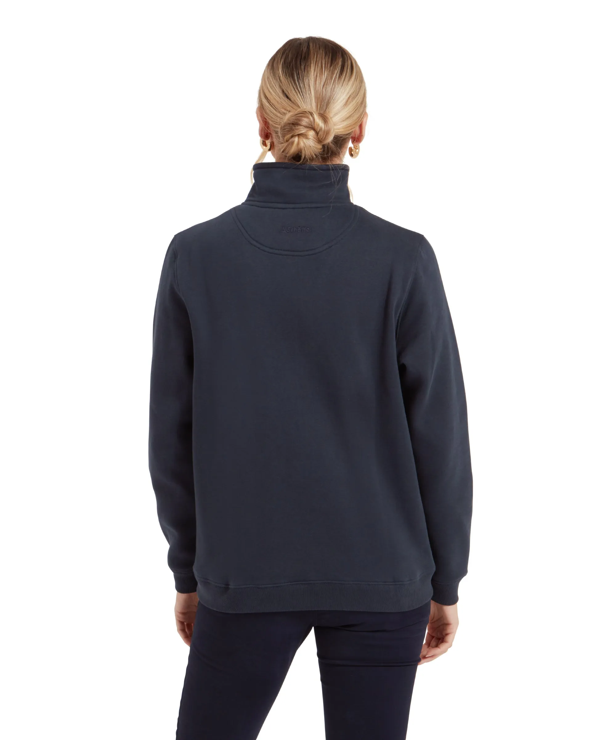 Sennen Cove Quarter Zip Sweatshirt - Navy