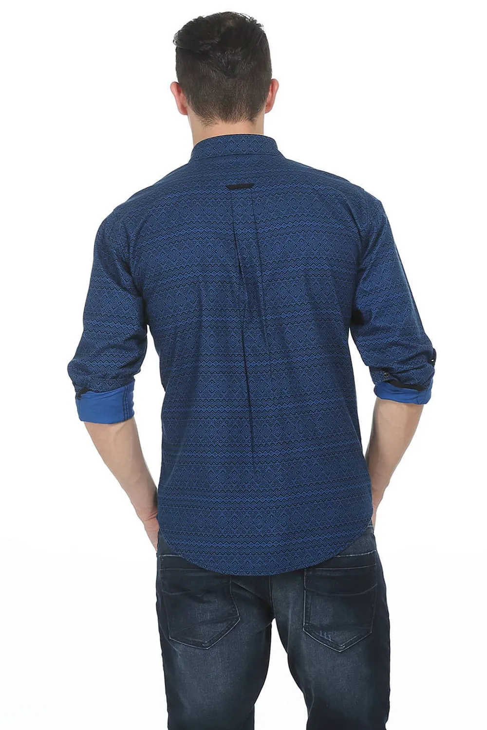 Slim Fit Twill Printed Shirt