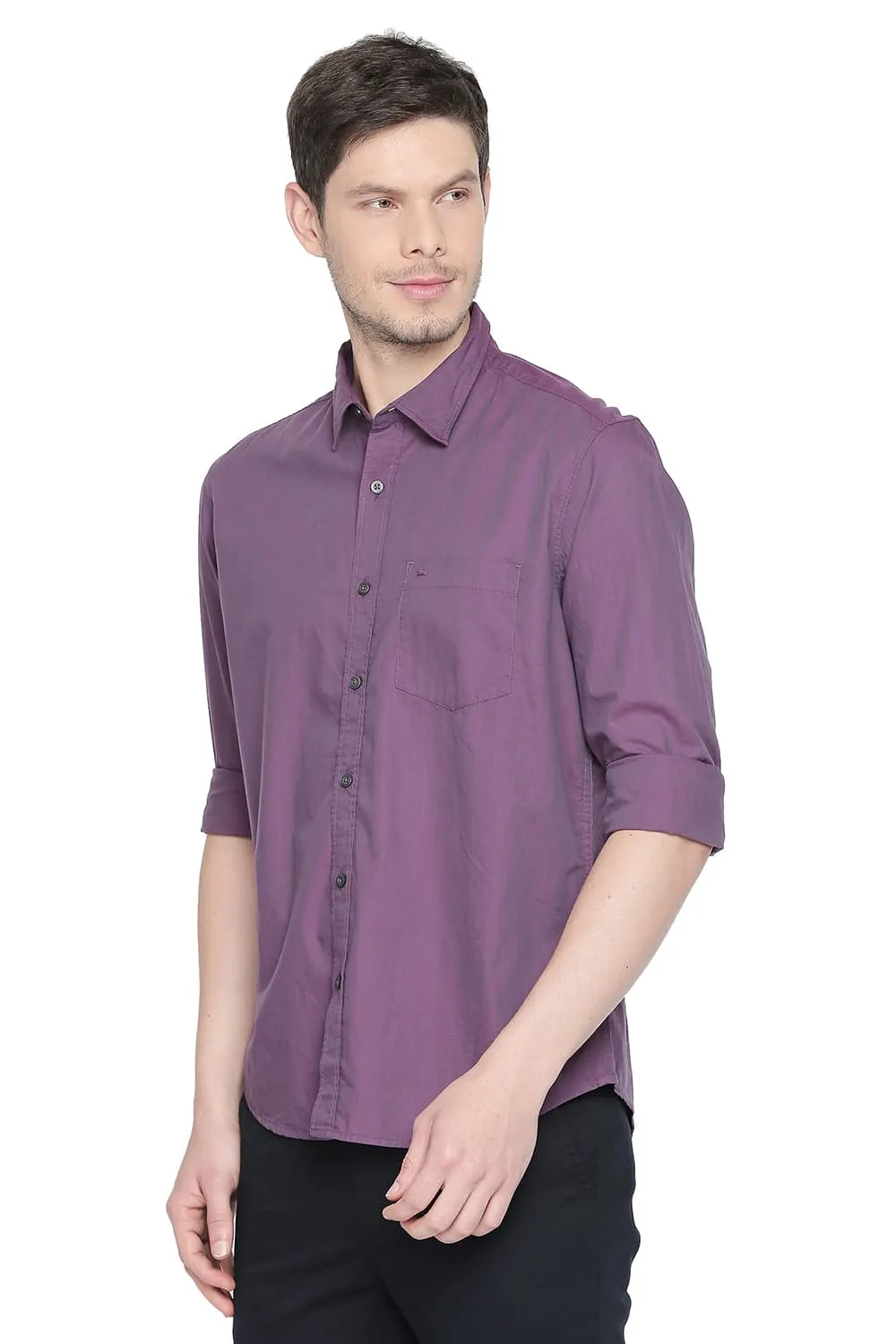 Slim Fit Two Tone Shirt