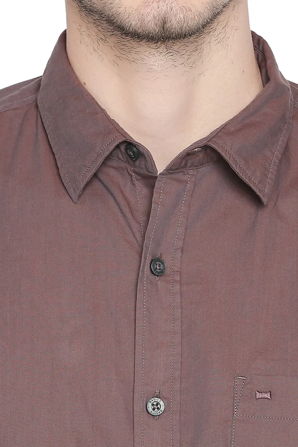 Slim Fit Two Tone Shirt