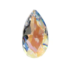 Swarovski Strass Crystal 3 inches Aurora Borealis Almond prism