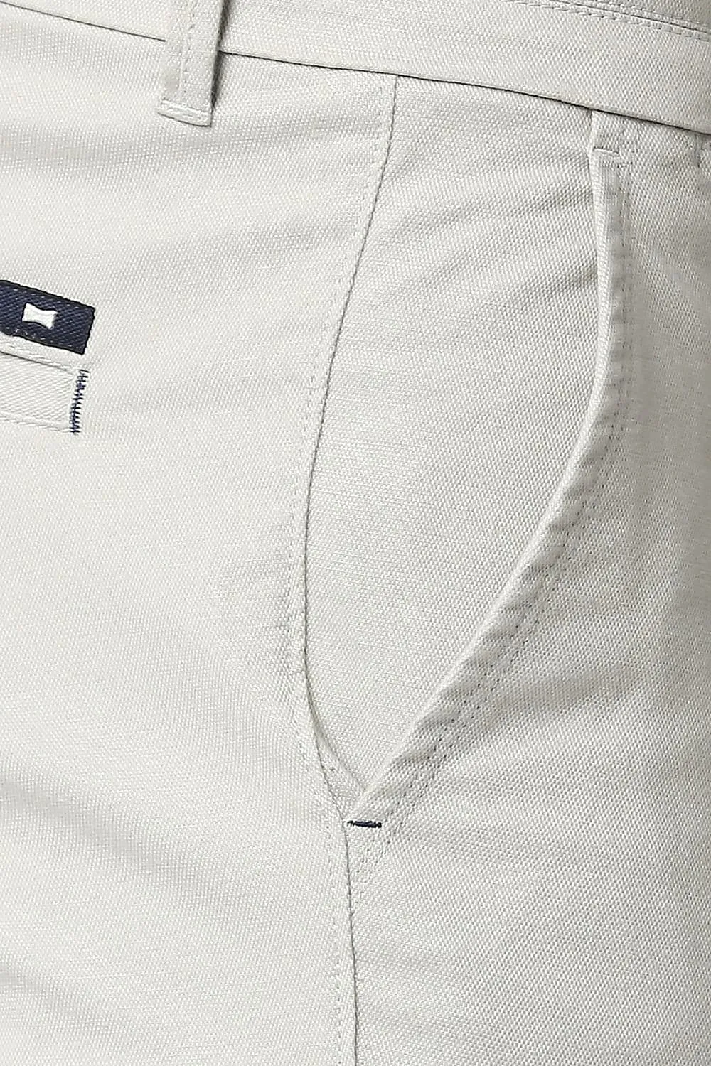 Tapered Fit Cotton Stretch Trousers