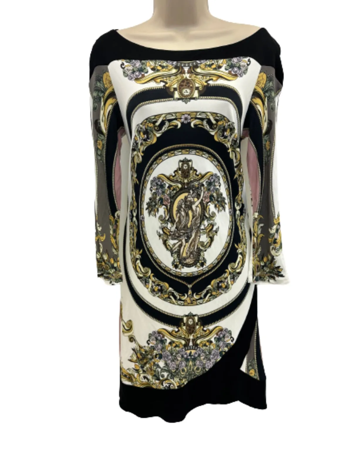 Versace Collection Daphne Baroque Printed Dress Size 42 / UK 10