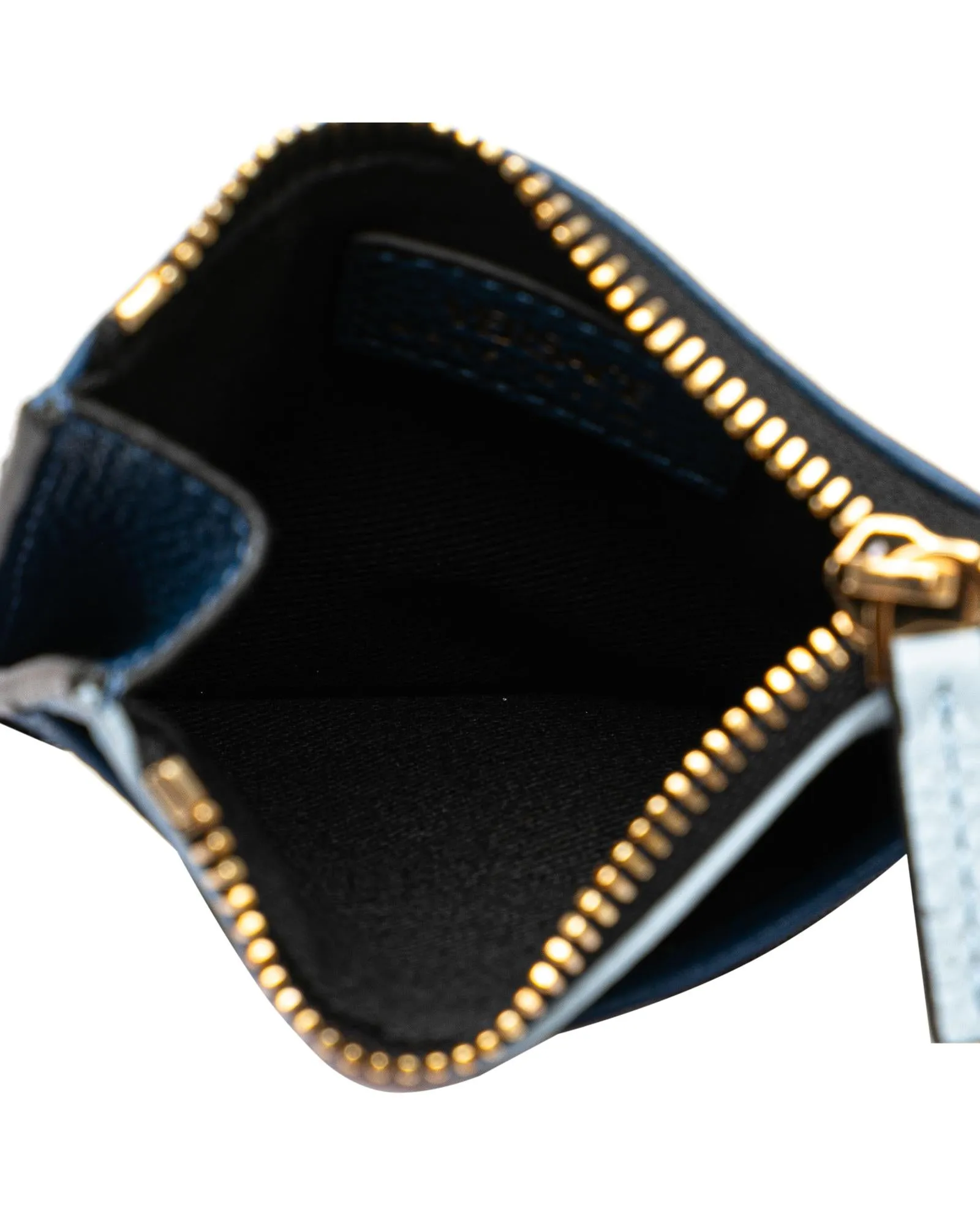 Versace Greca Card Holder in Blue