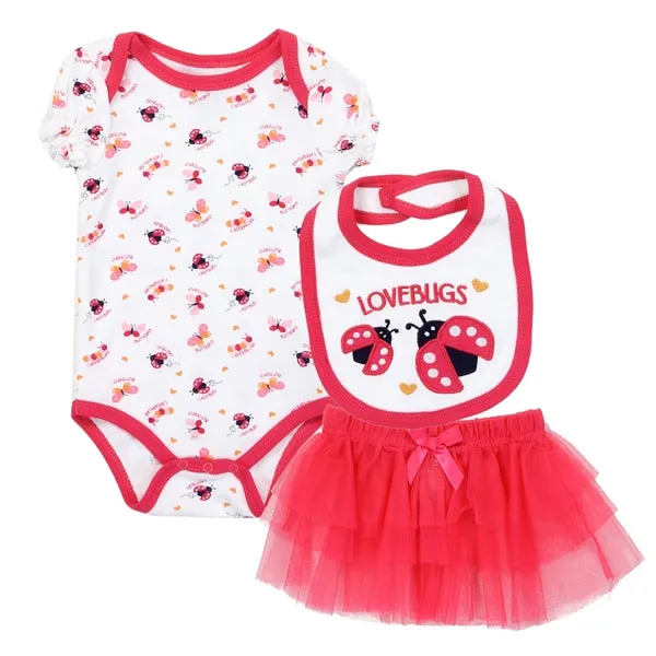 WEEPLAY Girls Newborn 3PC Tutu Set