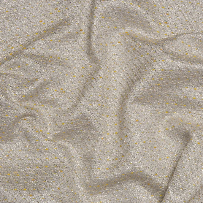 Yellow Lurex Textured Jacquard 957